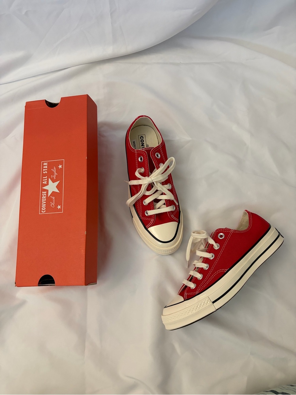 Red Chuck Taylor Converse Sneakers